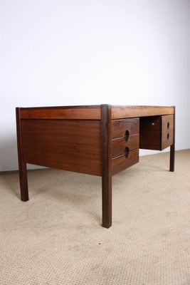 Large Danish Executive Desk in Rosewood by Christian Linneberg, 1960s-EMB-2026843