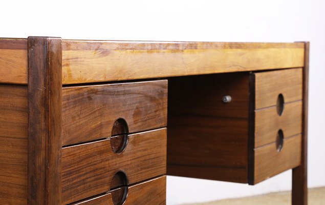 Large Danish Executive Desk in Rosewood by Christian Linneberg, 1960s-EMB-2026843