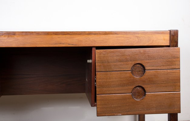 Large Danish Executive Desk in Rosewood by Christian Linneberg, 1960s-EMB-2026843