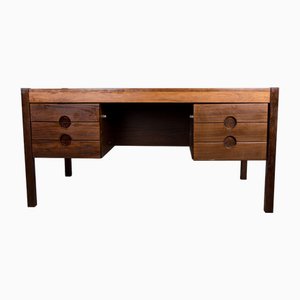 Large Danish Executive Desk in Rosewood by Christian Linneberg, 1960s-EMB-2026843