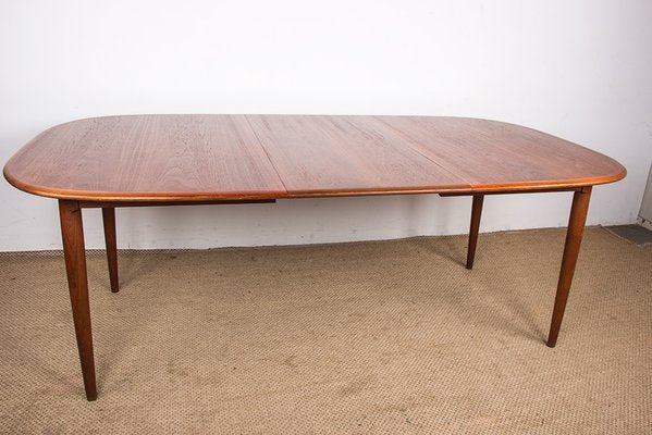 Large Danish Extendable Dining Table in Teak by Hans Skovmand for Skovmand & Andersen, 1960s-EMB-2026520