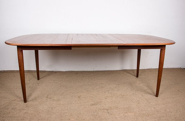 Large Danish Extendable Dining Table in Teak by Hans Skovmand for Skovmand & Andersen, 1960s-EMB-2026520