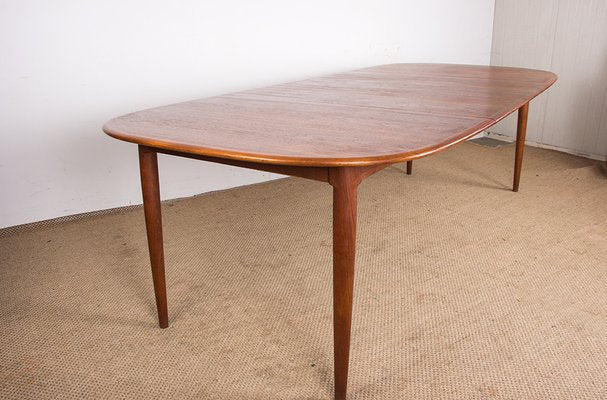 Large Danish Extendable Dining Table in Teak by Hans Skovmand for Skovmand & Andersen, 1960s-EMB-2026520