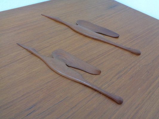 Large Danish Herons in Teak, 1960s, Set of 2-RDW-1225740