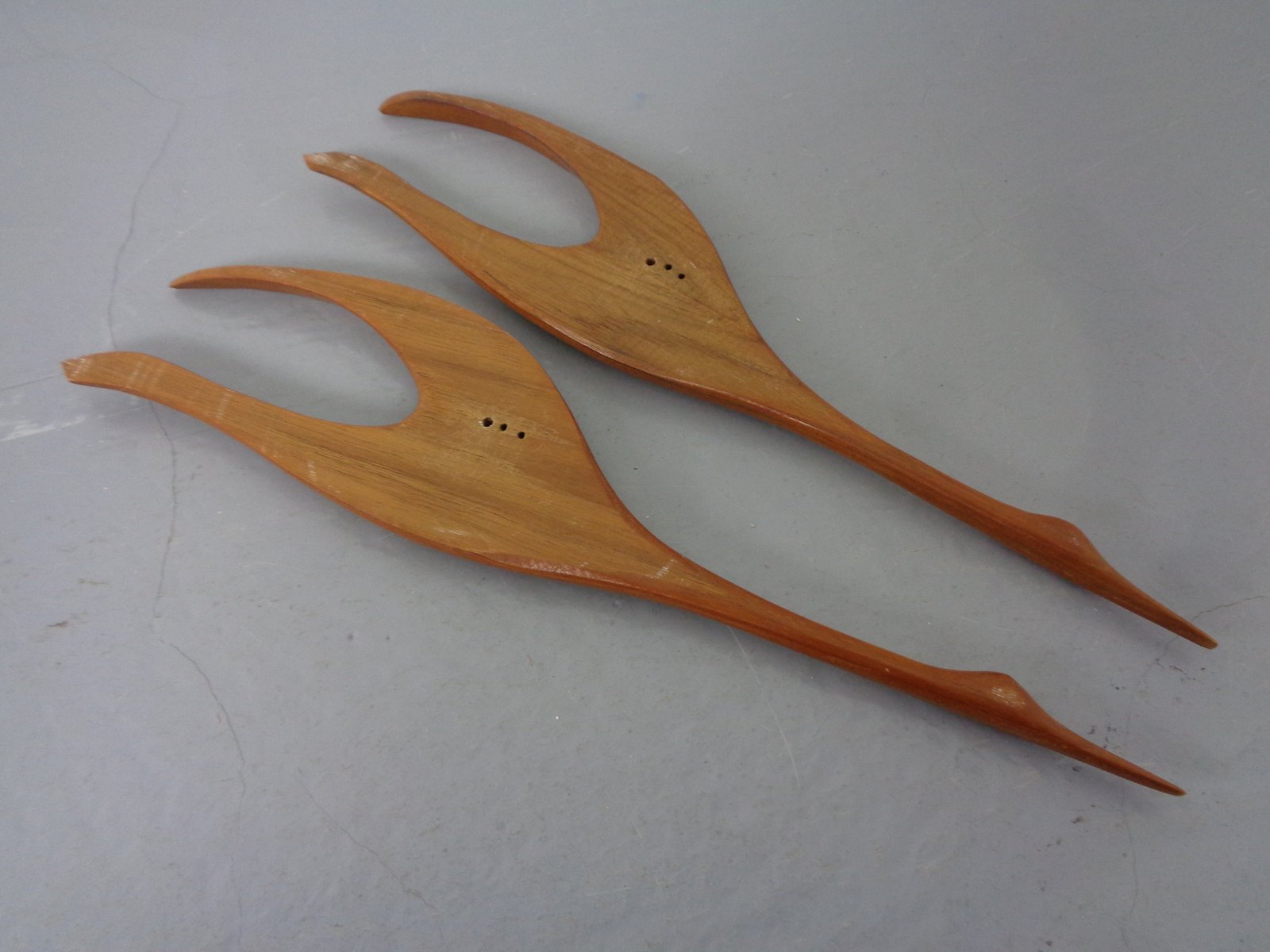 Large Danish Herons in Teak, 1960s, Set of 2