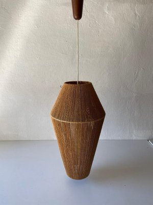 Large Danish Pendant Lamp in Teak by Ib Fabiansen for Fog & Mørup, 1960s-RDS-1316644