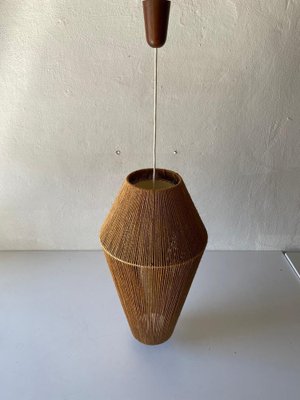 Large Danish Pendant Lamp in Teak by Ib Fabiansen for Fog & Mørup, 1960s-RDS-1316644