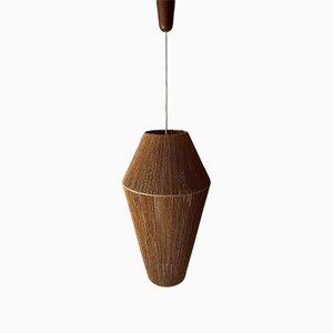 Large Danish Pendant Lamp in Teak by Ib Fabiansen for Fog & Mørup, 1960s-RDS-1316644