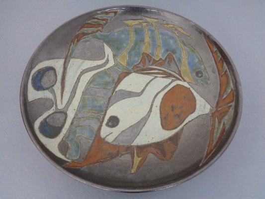 Large Danish Studio Ceramic Bowl, 1960s-RDW-1298239