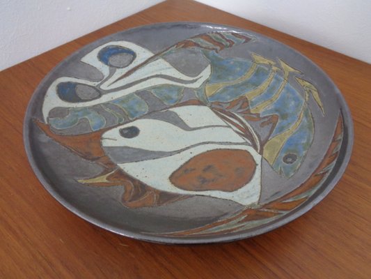 Large Danish Studio Ceramic Bowl, 1960s-RDW-1298239