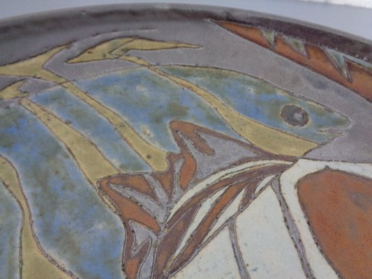 Large Danish Studio Ceramic Bowl, 1960s-RDW-1298239