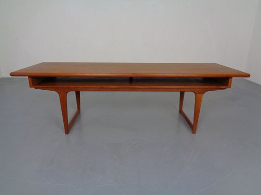 Large Danish Teak Coffee Table, 1960s-RDW-810302