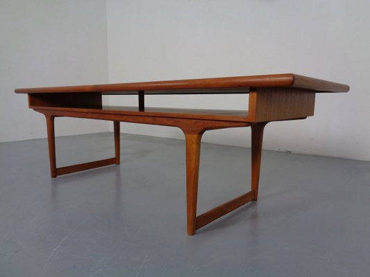 Large Danish Teak Coffee Table, 1960s-RDW-810302