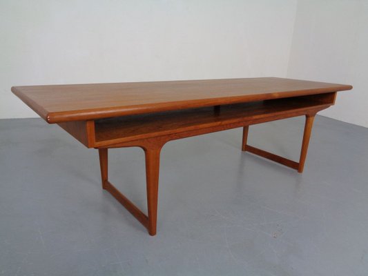 Large Danish Teak Coffee Table, 1960s-RDW-810302