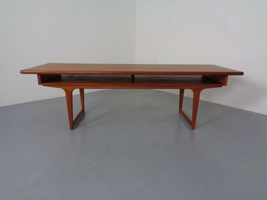 Large Danish Teak Coffee Table, 1960s-RDW-810302