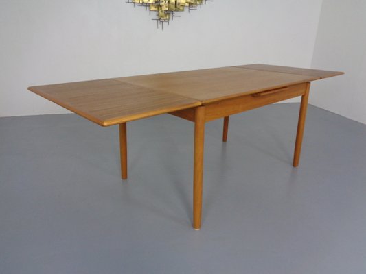 Large Danish Teak Extendable Dining Table, 1960s-RDW-1060447