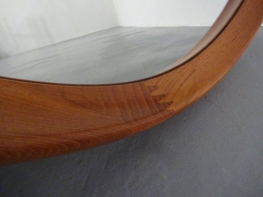 Large Danish Teak Mirror by Bernhard Pedersen for Viby, 1960s-RDW-586404