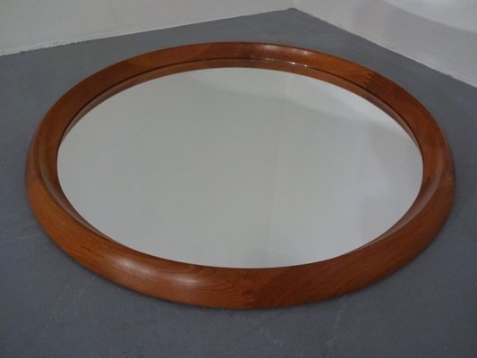 Large Danish Teak Mirror by Bernhard Pedersen for Viby, 1960s-RDW-586404