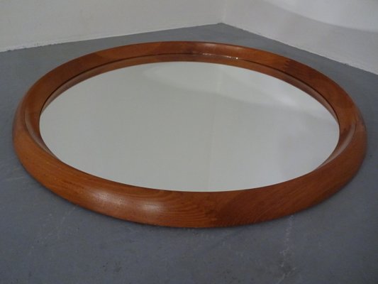 Large Danish Teak Mirror by Bernhard Pedersen for Viby, 1960s-RDW-586404