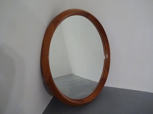 Large Danish Teak Mirror by Bernhard Pedersen for Viby, 1960s-RDW-586404