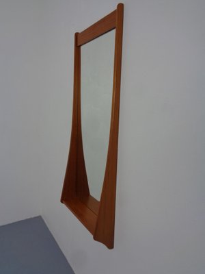 Large Danish Teak Mirror with Shelf by Pedersen & Hansen for Viby, 1960s-RDW-1766137