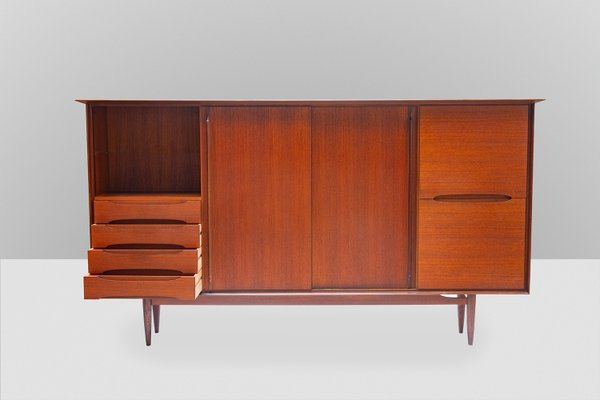 Large Danish Teak Veneered Highboard, 1960s-XTS-669266