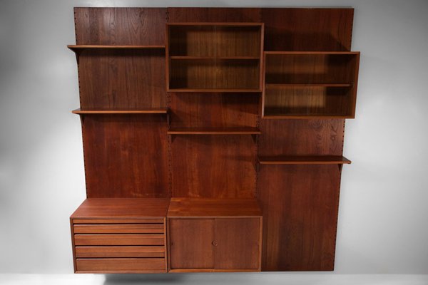 Large Danish Teak Wall Bookcase by Poul Cadovius, F139-YU-974123