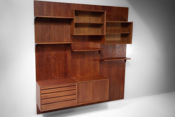 Large Danish Teak Wall Bookcase by Poul Cadovius, F139-YU-974123