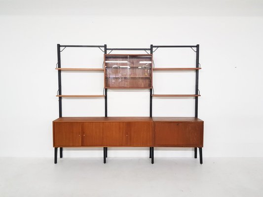 Large Danish Teak Wall Units by Poul Cadovius for Royal System, 1950s-ZO-737310