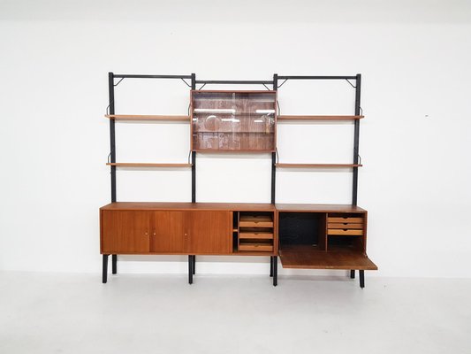 Large Danish Teak Wall Units by Poul Cadovius for Royal System, 1950s-ZO-737310