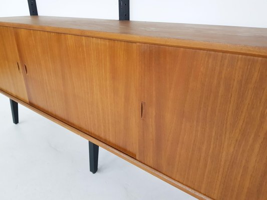 Large Danish Teak Wall Units by Poul Cadovius for Royal System, 1950s-ZO-737310