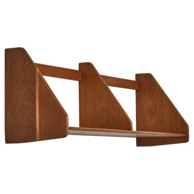 Large Danish Wall Shelf in Patinated Oak by Hans J. Wegner for Ry Mobler, 1950s-WRF-1139494