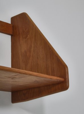 Large Danish Wall Shelf in Patinated Oak by Hans J. Wegner for Ry Mobler, 1950s-WRF-1139494