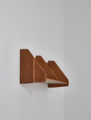 Large Danish Wall Shelf in Patinated Oak by Hans J. Wegner for Ry Mobler, 1950s-WRF-1139494