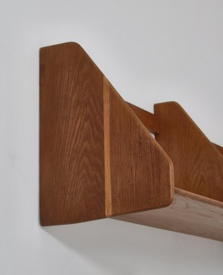 Large Danish Wall Shelf in Patinated Oak by Hans J. Wegner for Ry Mobler, 1950s-WRF-1139494