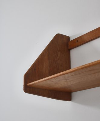 Large Danish Wall Shelf in Patinated Oak by Hans J. Wegner for Ry Mobler, 1950s-WRF-1139494