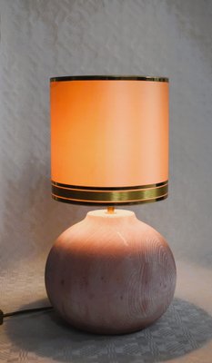 Large Danish Wooden Ball Table Lamp, 1980s-VA-1703881