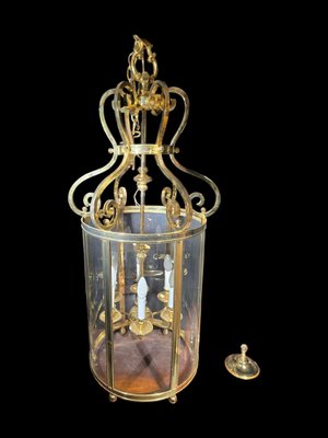 Large Decorative Gilt Bronze Lantern, 1950s-FDW-2039611