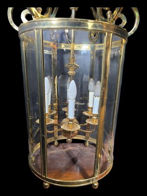 Large Decorative Gilt Bronze Lantern, 1950s-FDW-2039611