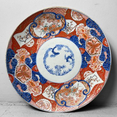 Large Decorative Imari Porcelain Plate, Japan, 1900s-DWL-1764790