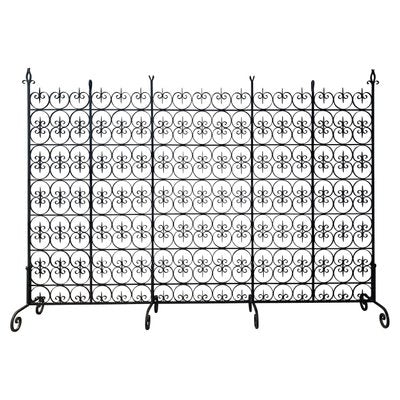 Large Decorative Wrought Iron Filigree Screen or Room Divider-PSK-1002575