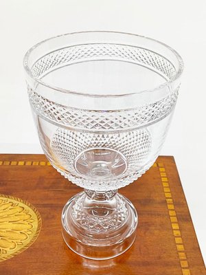 Large Diamond Cut Crystal Cups, Set of 2-UCH-1224354