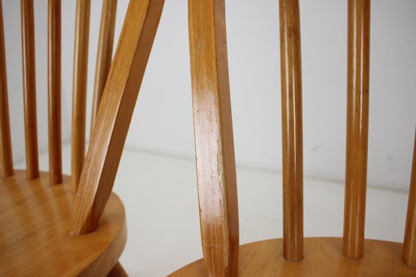 Large Dining Chairs by Luciano Ercolani for Ercol, 1970s, Set of 4-TZ-1082023