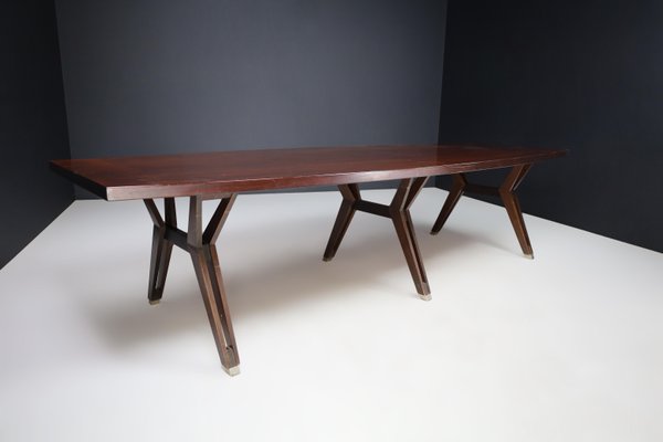 Large Dining Room Table attributed to Ico & Luisa Parisi for Mim Roma, Italy, 1950s-TRW-1797122