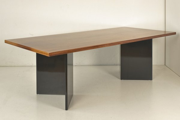 Large Dining Table in Walnut, Germany, 1980s-LOB-1405475