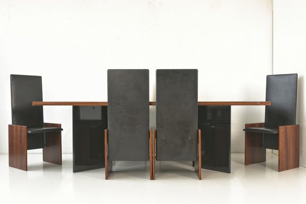 Large Dining Table in Walnut, Germany, 1980s-LOB-1405475