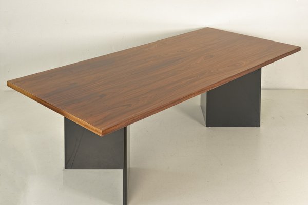 Large Dining Table in Walnut, Germany, 1980s-LOB-1405475