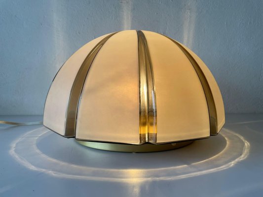 Large Dome Shaped Flush Mount or Wall Lamp with 3 Dimensional Glass from Peill & Putzler, Germany, 1960s-RDS-1146642