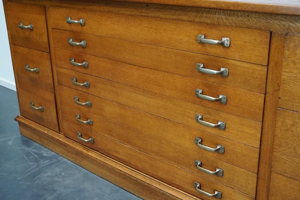 Large Dutch Oak Apothecary Cabinet, 1930s-XO-994057