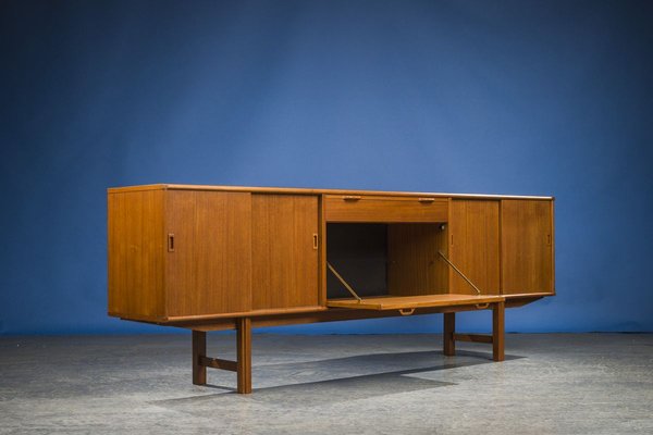 Large Dutch Teak Sideboard with Bar from Fristho, 1960s-ZZH-909382